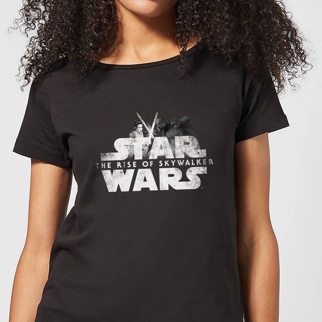 Star Wars: The Rise of Skywalker Rey & Kylo Battle dames t-shirt - Zwart - M on Productcaster.
