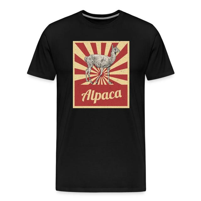 Alpaca Pako Alpaca Wol Cadeau | Mannen Premium T-shirt on Productcaster.