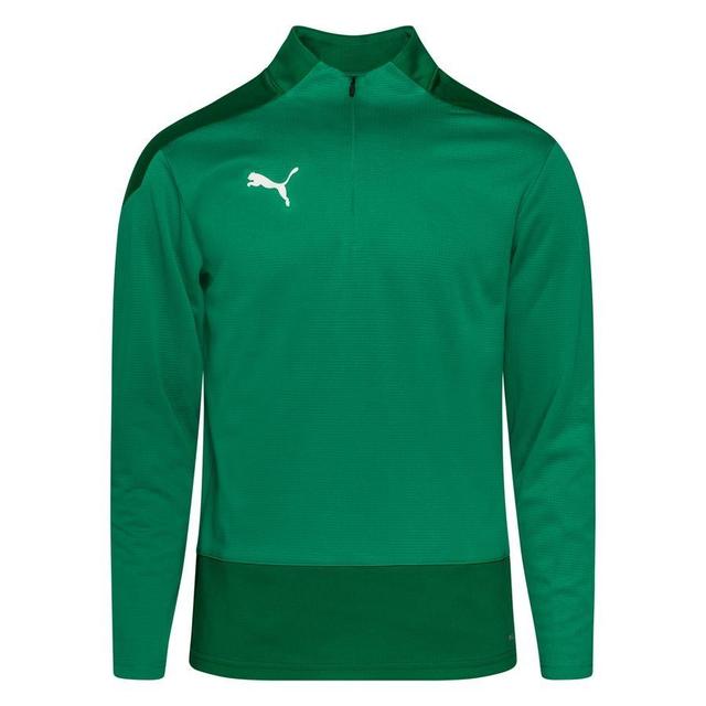 PUMA Training Shirt Teamgoal 23 1/4 Zip - Pepper Green/power Green, size X-Small on Productcaster.
