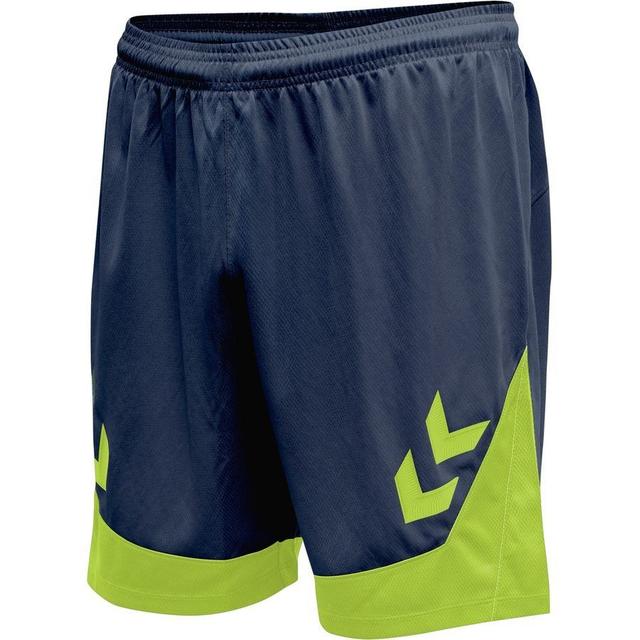 Hummel Lead Shorts - Navy/green Kids, size 140 cm on Productcaster.