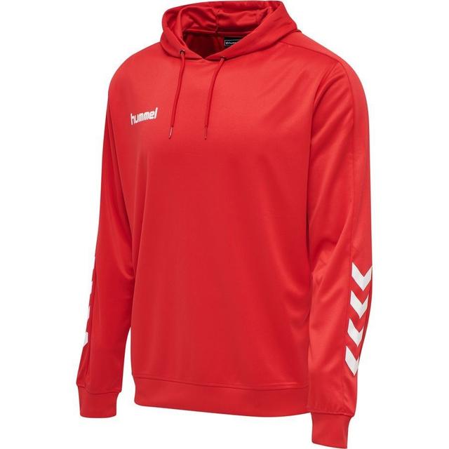 Hummel Promo Poly Hoodie - Red, size X-Large on Productcaster.