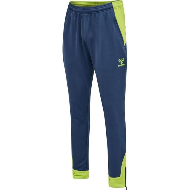 Hummel Lead Training Trousers - Navy/green Kids, size 164 cm on Productcaster.