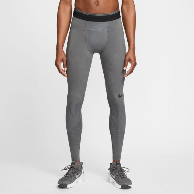 Nike Pro Tights Dri-fit Adv Recovery - Iron Grey/black, size Medium on Productcaster.