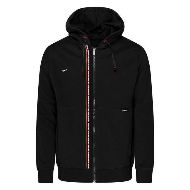 Nike F.C. Hoodie Tribuna Fleece - Black/habanero Red/white, size Medium on Productcaster.