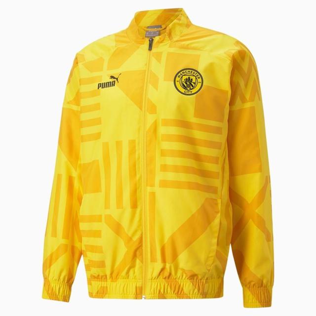Manchester City Jacket Pre Match - Spectra Yellow/black - , size X-Large on Productcaster.
