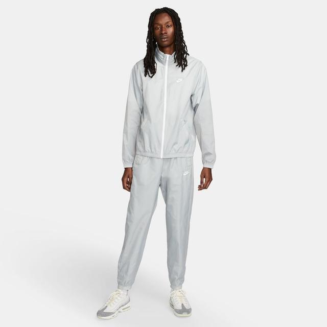 Nike Tracksuit Nsw Club Lined Woven - Smoke Grey/white, size XX-Large on Productcaster.