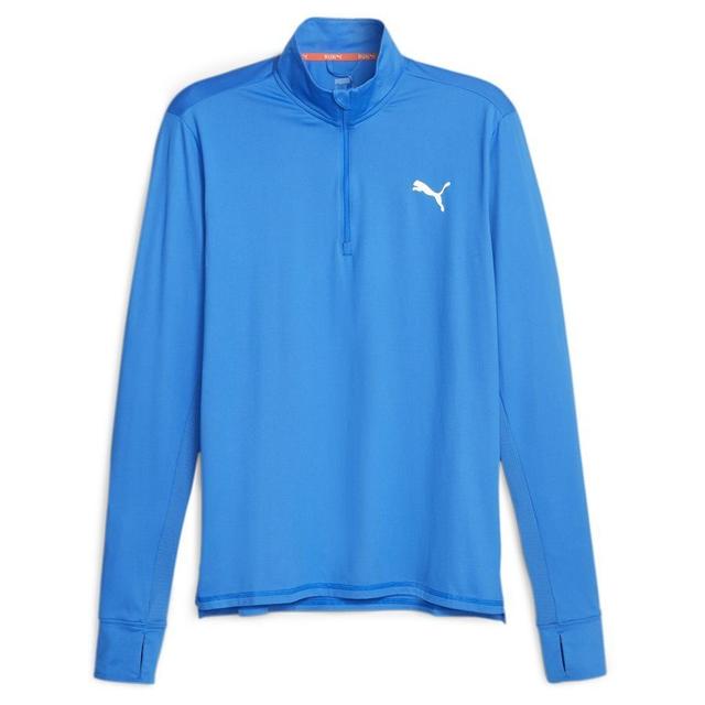 PUMA Running Shirt Run Favorite 1/4 Zip - Ultra Blue, size Medium on Productcaster.
