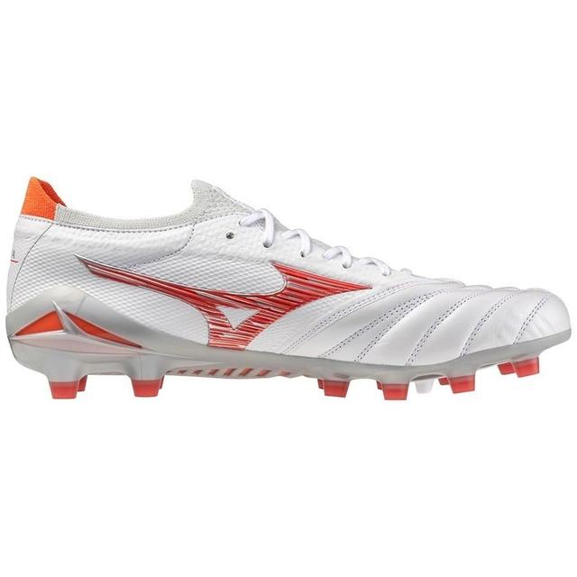 Mizuno Morelia Neo Iv Beta Made In Japan Fg Charge - White/radiant Red Pre-order, size 43 on Productcaster.