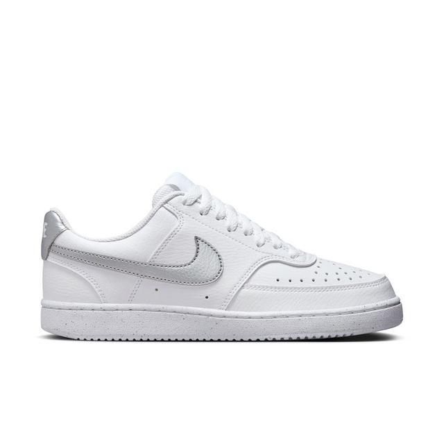 Nike Sneaker Court Vision Low Next Nature - White/metallic Silver Woman, size 42 on Productcaster.