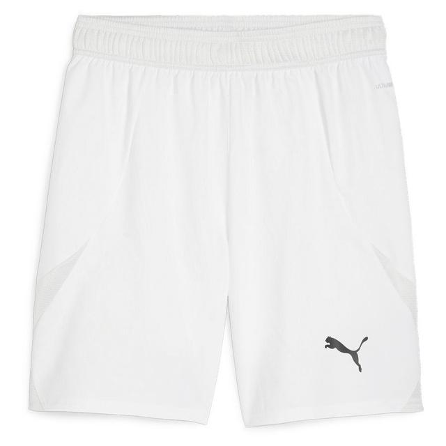 Teamfinal Shorts PUMA White-PUMA Black-feather Gray, size ['Small'] on Productcaster.