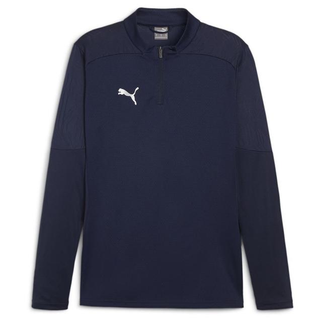 Teamfinal Training 1/4 Zip Top PUMA Navy-PUMA Silver, size ['Large'] on Productcaster.