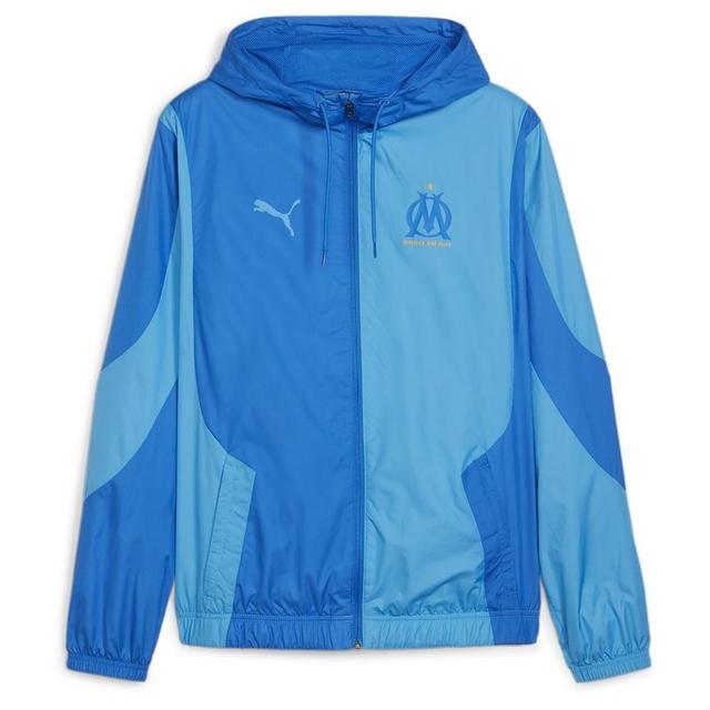 Marseille Jacket Pre Match Woven - Bleu Azur/team Royal Blue - , size ['XX-Large'] on Productcaster.