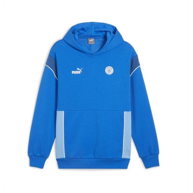 Mcfc Ftblarchive Hoodie Racing Blue-team Light Blue - , size ['X-Large'] on Productcaster.