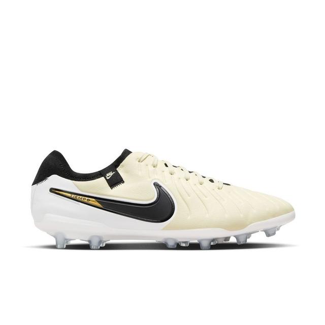 Nike Tiempo Legend 10 Pro Ag-pro Mad Ready - Lemonade/black/metallic Gold Coin, size 47½ on Productcaster.