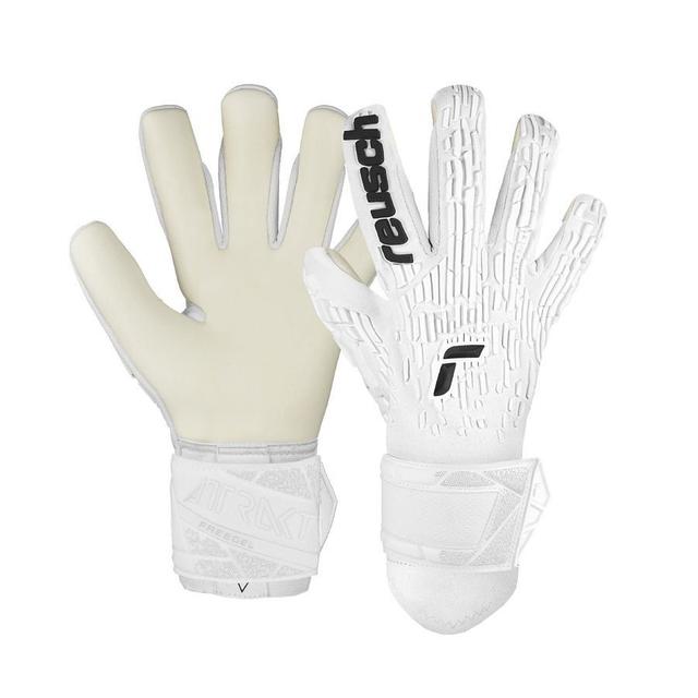 Reusch Goalkeeper Gloves Attrakt Freegel Gold Shine Bright - White, size ['10'] on Productcaster.