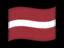 The flag of Latvia