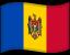 The flag of Moldova