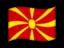 The flag of North Macedonia
