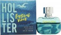 Hollister Festival Vibes For Him Eau de Toilette 100ml Spray on Productcaster.