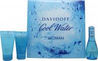 Davidoff Cool Water Presentset 50ml EDT + 50ml Body Lotion + 50ml Duschgel on Productcaster.