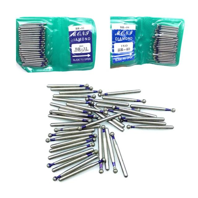 50PCS Dental Diamond FG High Speed Burs BR SERIES for teeth polishing 1.6mm on Productcaster.