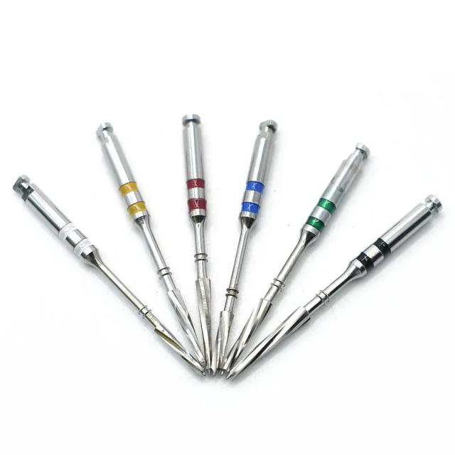 6pcs/box Dental Instrument Metal Drills Reamers For Screw Post Suppliers Multiple Tapers Dental Materials Dentist Tool on Productcaster.