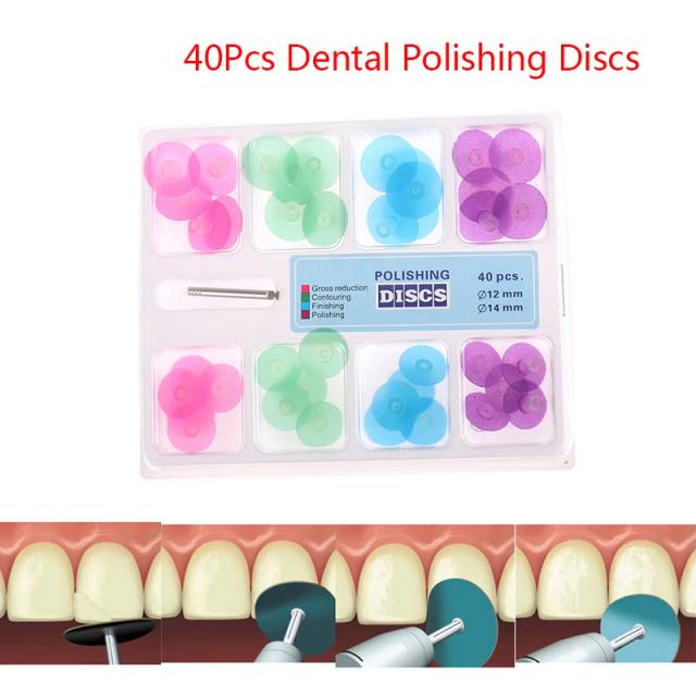 40pcs Dental Finishing and Polishing Discs gross reduction contouring Mandrel Stripes Set Dental Materials Teeth Whitening on Productcaster.