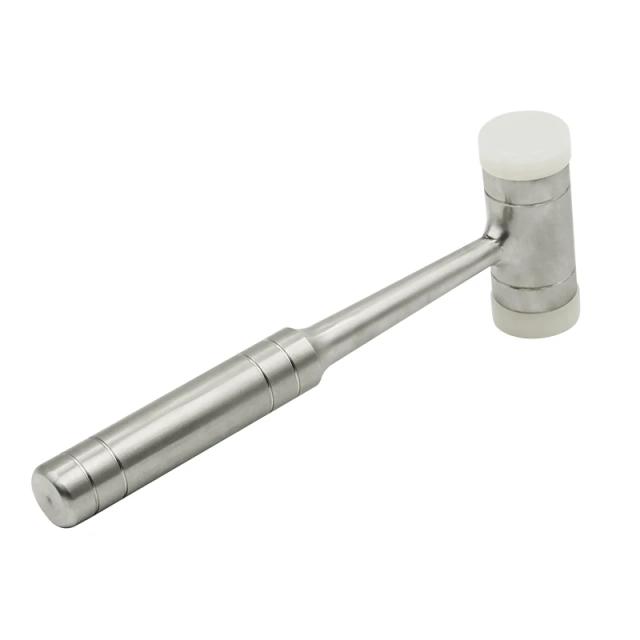 Double-headed Nylon Dental Bone Hammer Stainless Steel Handle Autoclave Teeth Surgical Extraction Tool Dentist Instrument on Productcaster.