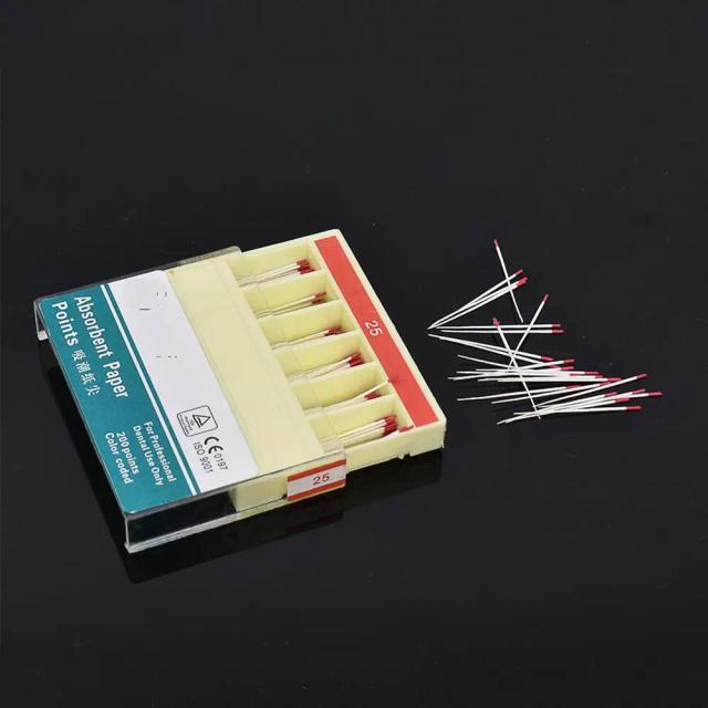 200 points Dental Absorbent Paper Points Sterile Mixed Sizes 15-40# For Dentistry on Productcaster.