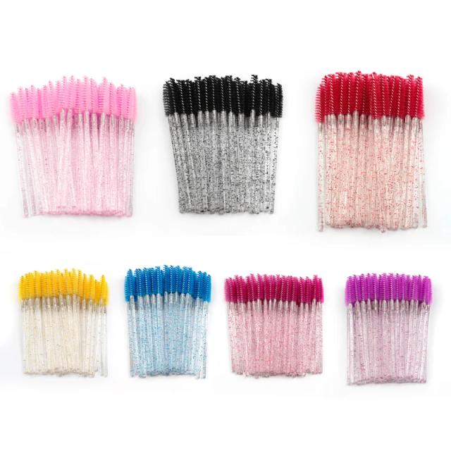 5/50Pcs Disposable Eyelash Brushes Make up synthetic fiber Eye lashes Cosmetic Brush Maquiagem Makeup Brushes Tools brush set on Productcaster.