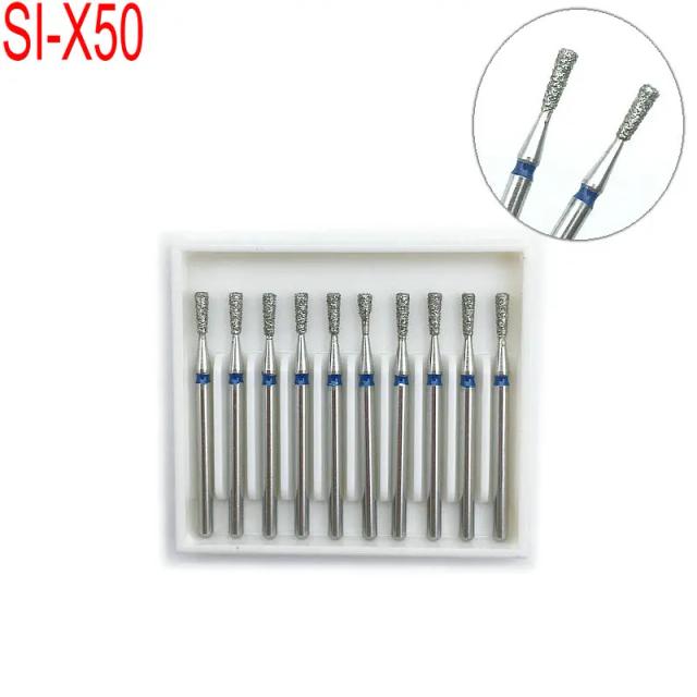 10PCS Dental High Speed Burs High Diamond Burs for Polishing Tooth Preparation Speed Handpiece Turbine Accessories SI-X50 on Productcaster.