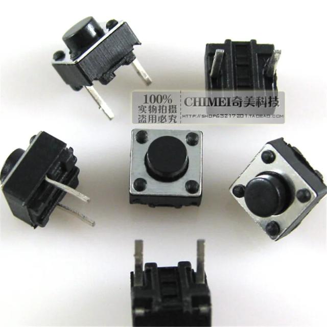 100pcs Tactile Switch Momentary Tact 6x6x5 6*6*5mm DIP Middle 2 pin ever on Productcaster.