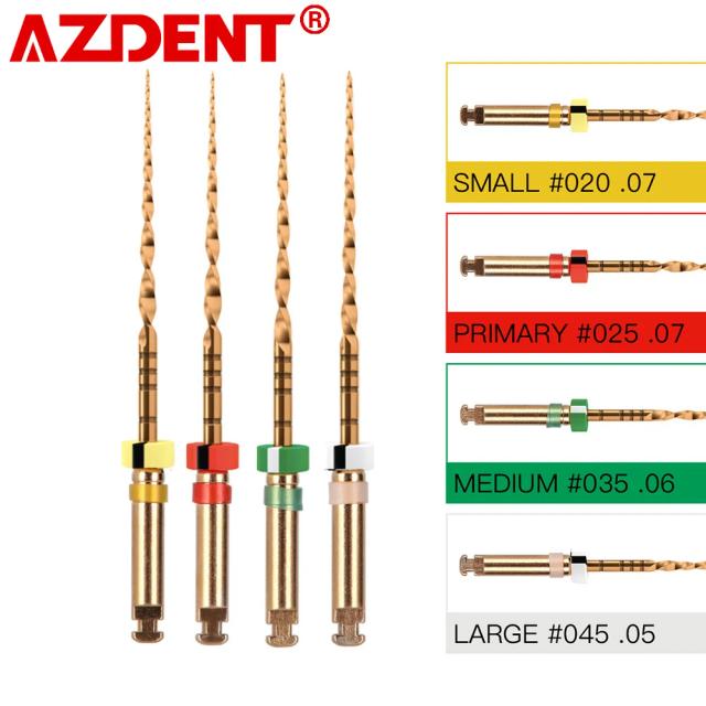 Dental Reciprocating Endodontic Root Canal Niti Primary File Dental Endo Rotary Files Wave OneGold for Root Canal Preparation on Productcaster.