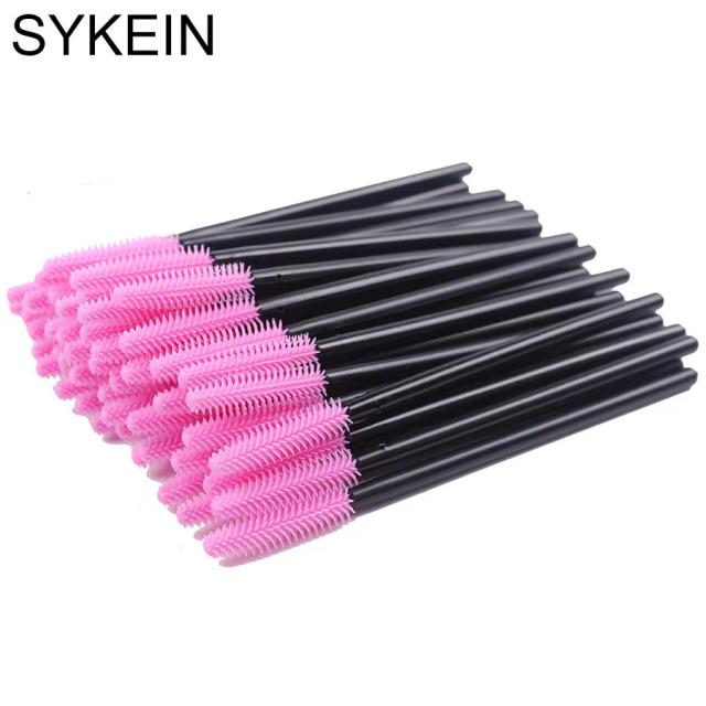 5/25pcs Disposable Silicone Eyelash Mascara Brushes Wands Applicator Eyebrow Brush Makeup Tool Kit Set Beauty Supplies on Productcaster.