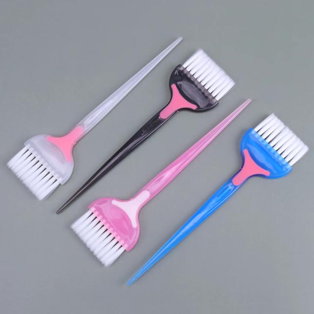 Professional PP Handle Natural Hair Brushes Resin Fluffy Comb Barber Hair Dye Hair Brush Fashion Hairstyle Design Tool 1PC on Productcaster.