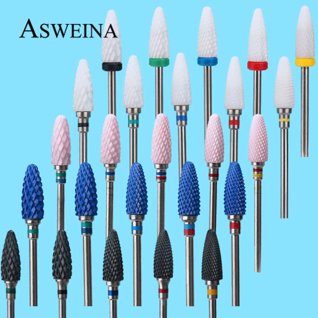 1pcs Milling Cutter Nail Drill Bits for Manicure Ceramic Electric Burr Machine Accessories Polish Files Nail Art Tools on Productcaster.