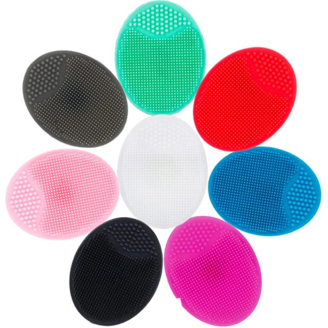 9 Color Silicone Cleaning Pad Wash Face Facial Exfoliating Brush SPA Skin Scrub Cleanser Face Cleaning Tools on Productcaster.