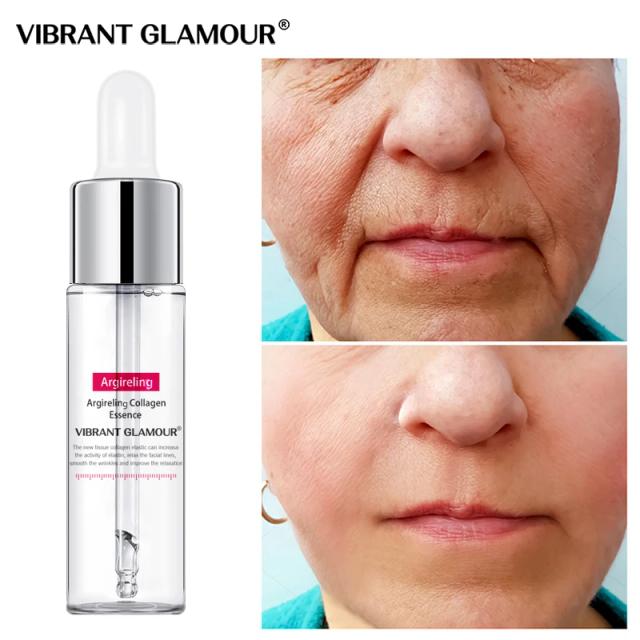 VIBRANT GLAMOUR Hexapeptide Collagen Face Serum Anti-Aging Anti-Wrinkle Moisturizing Essence Whitening Firming Blemish Skin Care on Productcaster.