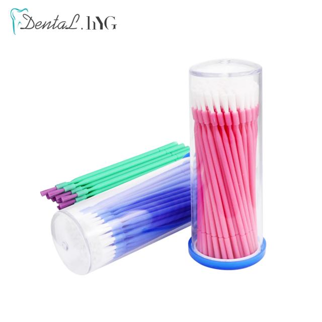 100pcs/Bottle Dental Disposable Long Applicators Dental Lab Long Micro Brush Teeth Whitening Oral Dentist Materials Accessories on Productcaster.