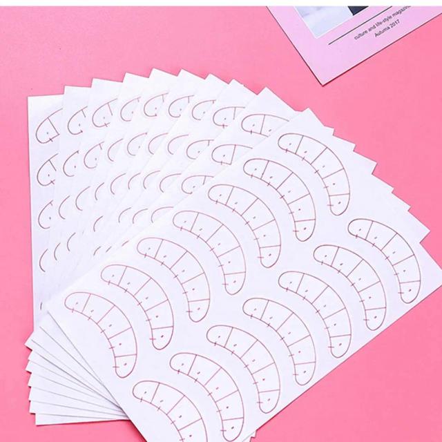 70 Pairs Lash Mapping Stickers Under Eye Positioning Tips Sticker for Eyelashes Extension Practice Eye Pads Paper Patches on Productcaster.