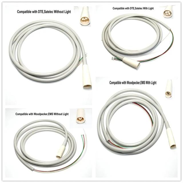 1Pcs Dental Scaler Detachable Cable Tube Ultrasonic Scaler Cable Pipe Hose Fit DTE Satelec EMS Woodpecker Plug-in 4 Types on Productcaster.