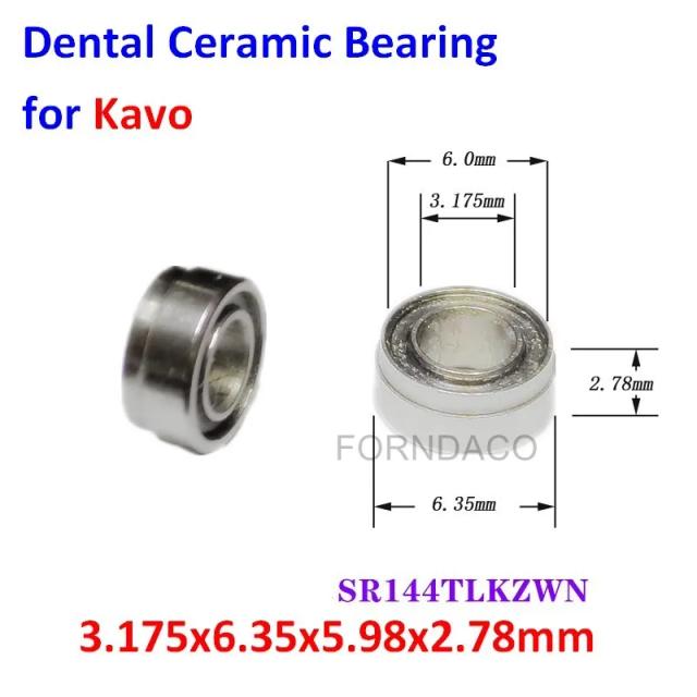 10/5pcs Dental Bearings For KAVO High Speed Handpiece Size 3.175x6.35x5.98x2.78mm Step Dentist Ceramic Ball on Productcaster.