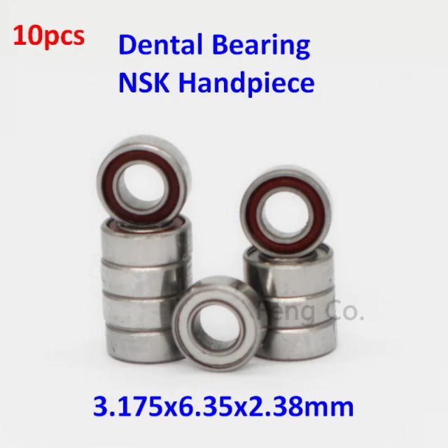 10pcs High Speed Handpiece Turbine NSK Dental Bearings RUCA SR144TLZN 3.175x6.35x2.38mm SS Ball Dentist on Productcaster.