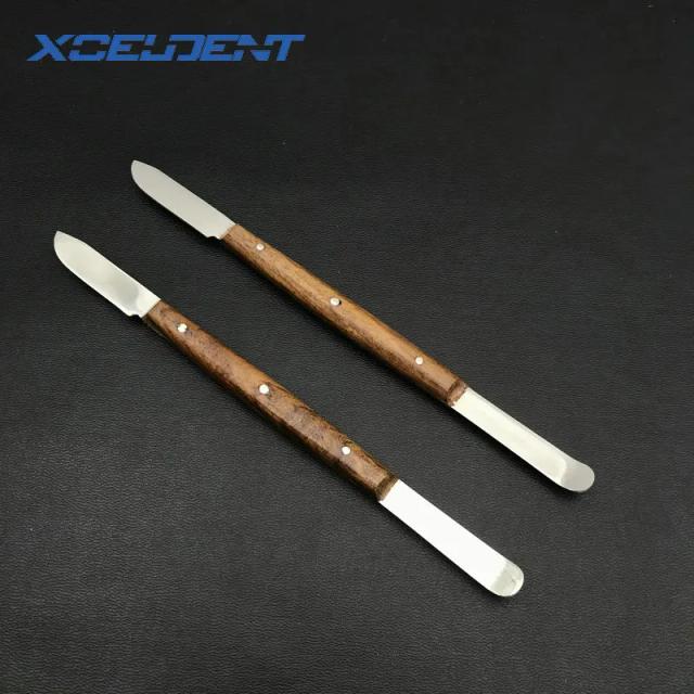 2pcs Dental Lab Impression Material Plaster Spatula Wax Knife Blade Cutter on Productcaster.