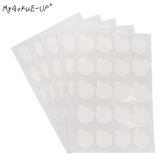 100 pcs/pack Glue Holder Pallet Sticker Disposable Eyelash Jade Stone Pads Eyelash Extension Makeup tools on Productcaster.