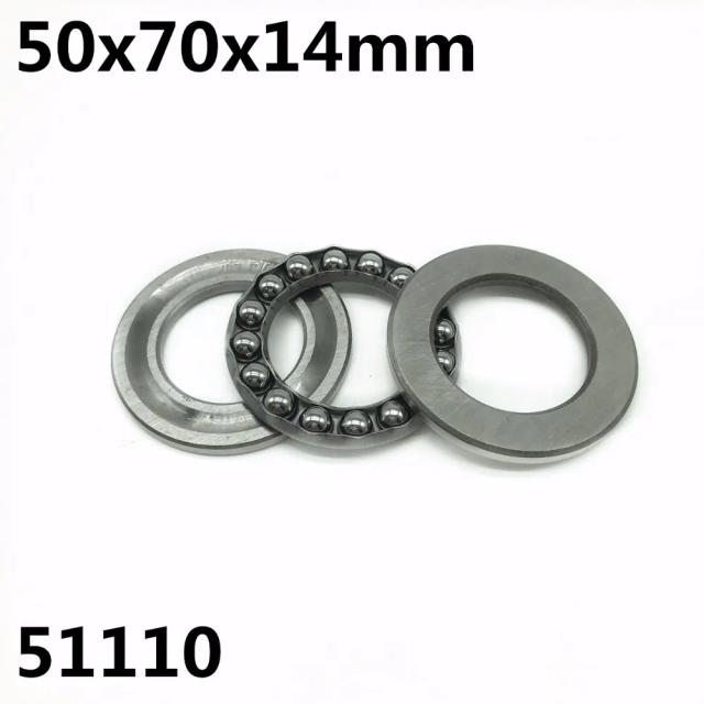 2Pcs 51110 50x70x14mm Axial Thrust Ball Bearings 8110 High quality on Productcaster.