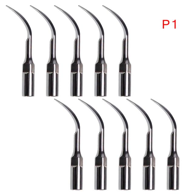 10 pcs Dental Ultrasonic Piezo Scaler Perio Tips P1 Fit EMS/WOODPECKER Handpiece on Productcaster.