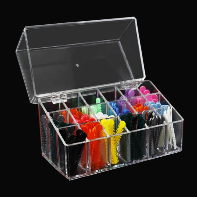 Dental Ligature Tie Case 18 Holes Arcylic Orthodontic ligature tie placer Organizer for Dental Ligature Tie Holder on Productcaster.