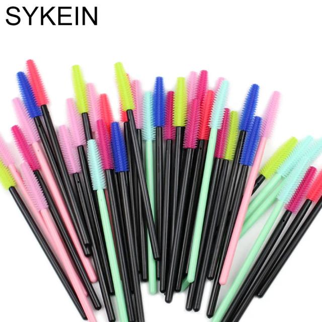 50Pcs Disposable Silicone Gel Eyelash Brush Mascara Wands Professional Lashes Extension Tools And Makeup Supplies on Productcaster.