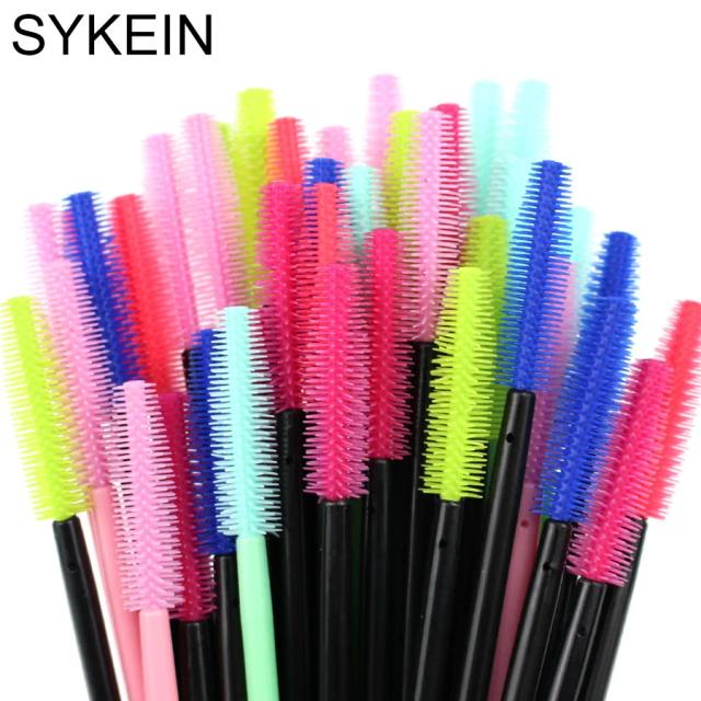 5/25 Disposable Silicone Gel Eyelash Brush Mascara Wands Eye Lashes Extension Tool Professional Beauty Eyelash Makeup Supplies on Productcaster.